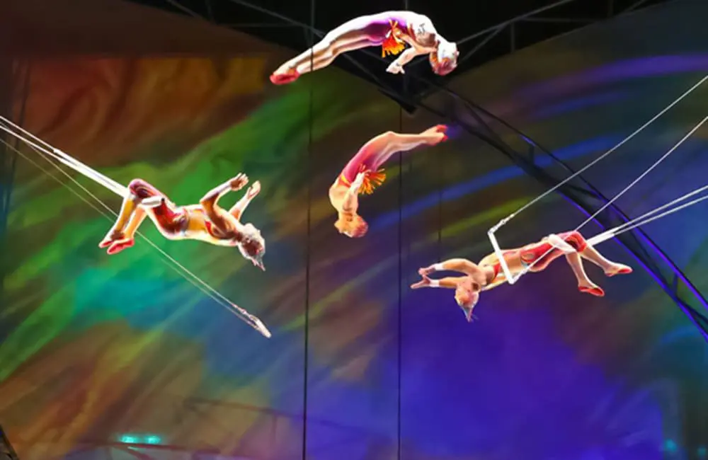 Accor bets big with Treasure Island – its first & largest luxury hotel in Las Vegas 1 Mystère by Cirque du Soleil acrobats at Treasure Island theatre – Accor new hotel