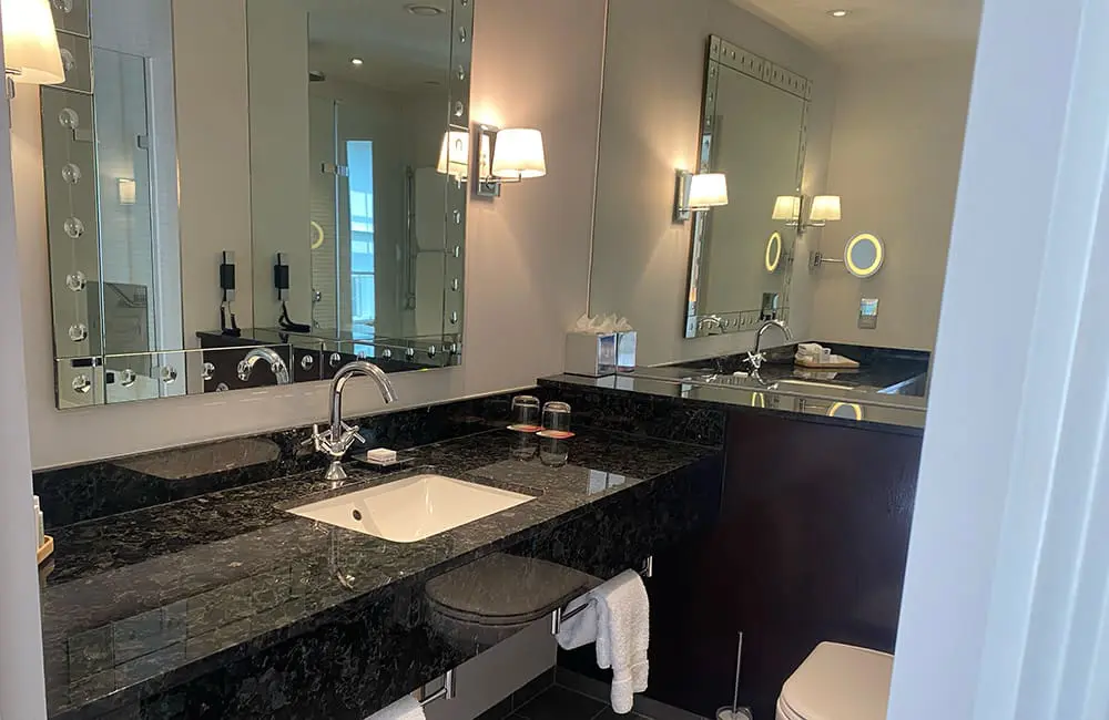 Hotel review: East meets West End at The Prince Akatoki, London, UK 5 The recently refurbished bathrooms at The Prince Akatoki. Image: Cassie Tannenberg