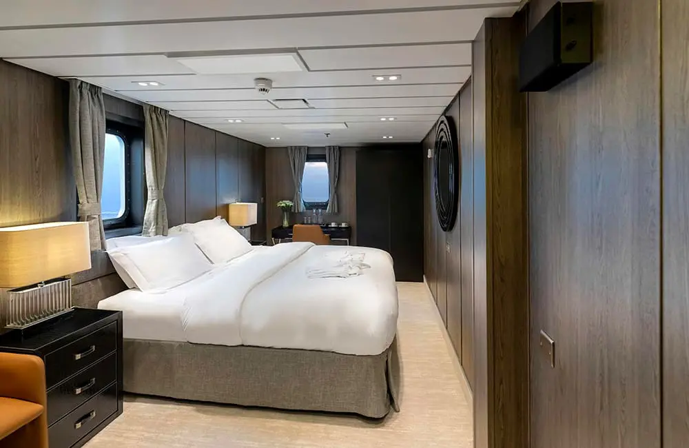 Affordable & authentic: Terra Nova Expeditions launches to "Drake shake" up Antarctic adventure in 2026 1 18sqm Premium Cabin aboard St Helena expedition ship. Image: Terra Nova Expeditions