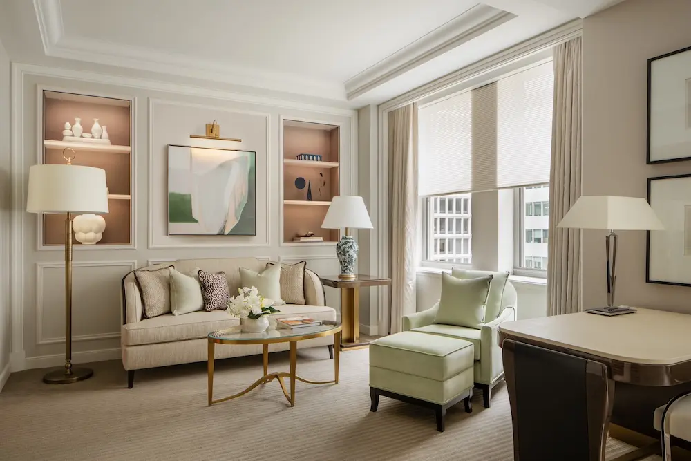 First look: Waldorf Astoria New York reopens after eight-year closure 2 Waldorf-Astoria-New-York-Park-Avenue-Junior-Suite-Living-Space-Credit-Waldorf-Astoria-New-York