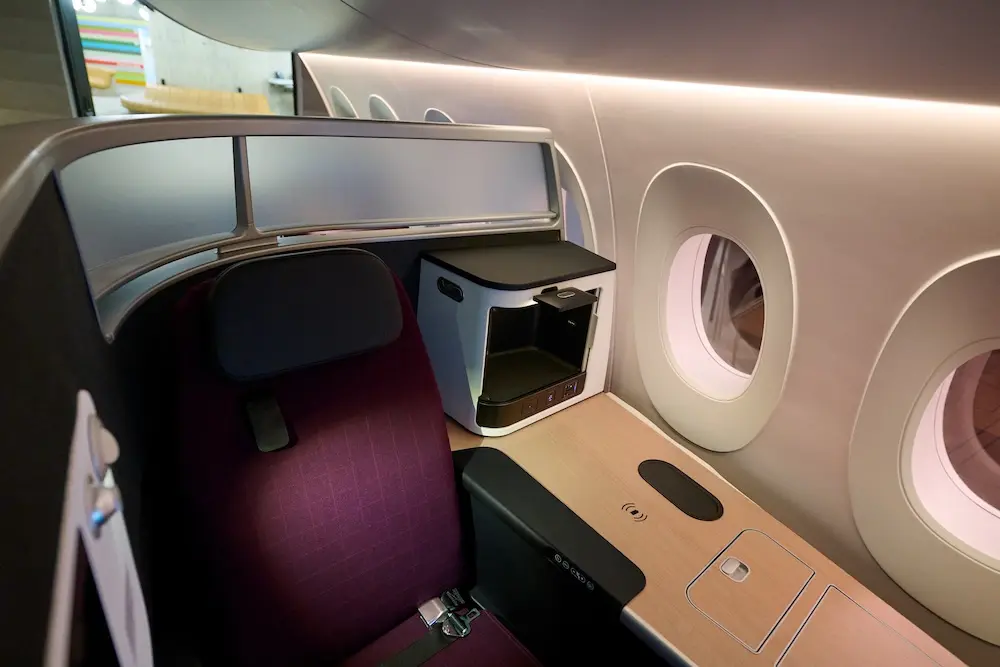 SWISS shows off new SWISS Senses first and business class cabins 6 Swiss's new business class.