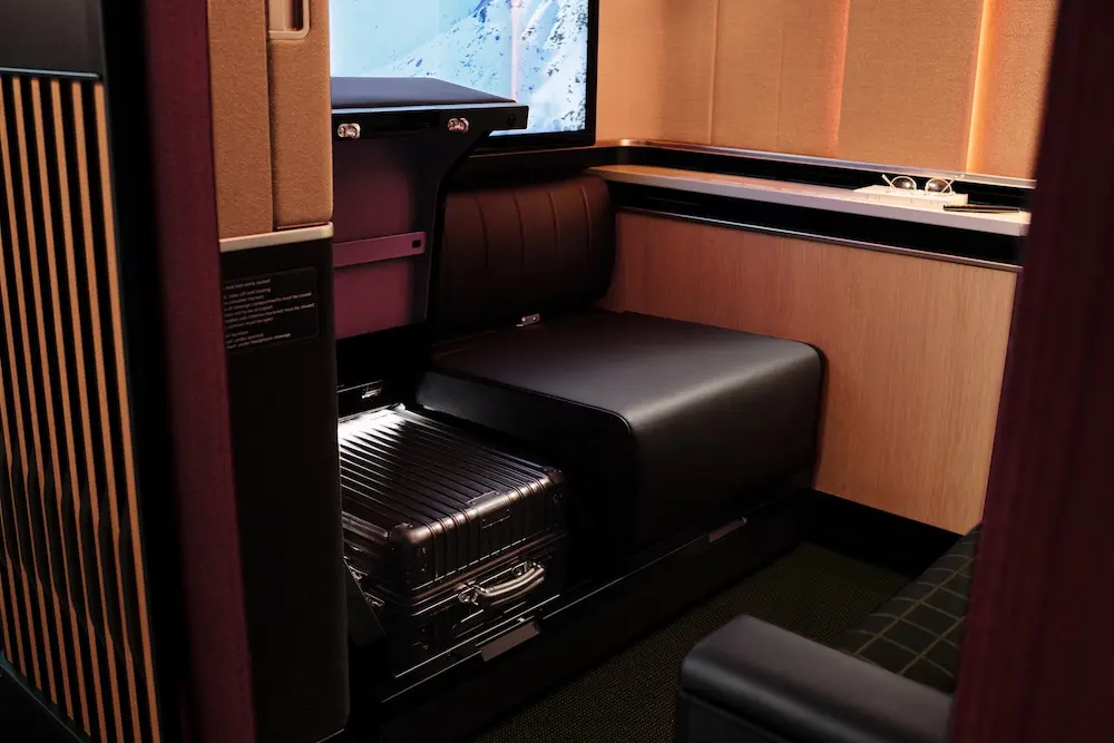 SWISS shows off new SWISS Senses first and business class cabins 1 Swiss first class cabin.