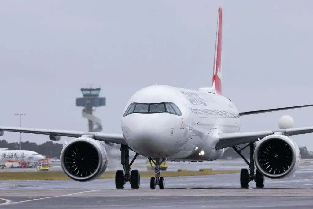 Qantas officially welcomes new Airbus jet & expects it to be a game-changer 3 The new Airbus A321XLR in Sydney on Wednesday.