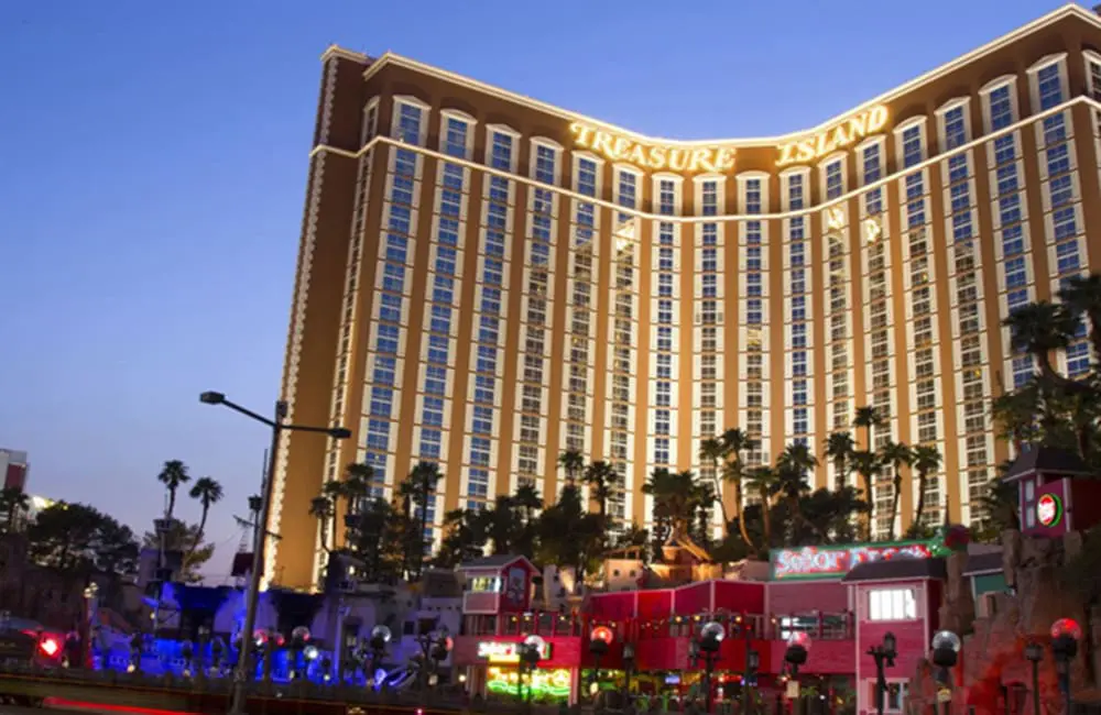 Accor bets big with Treasure Island – its first & largest luxury hotel in Las Vegas 5 Treasure Island – TI Las Vegas Hotel & Casino exterior at night.