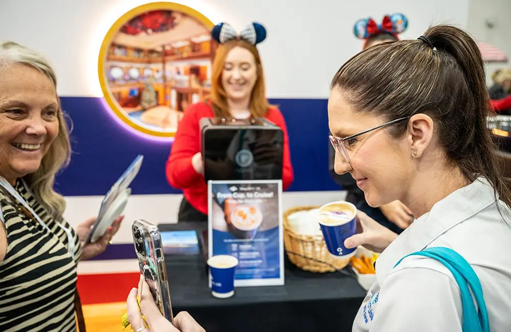 Cruise360 2025: Biggest cruise industry gathering held in this region kicks off in Brisbane 13 Disney Cruise Line coffee cart at Cruise360 2025. Image: CLIA