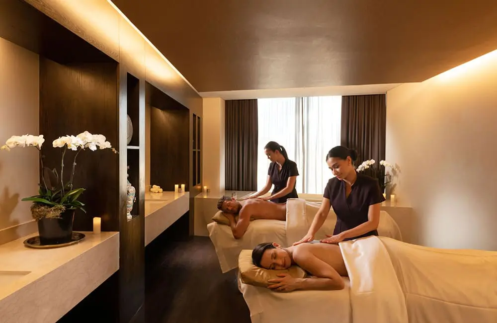 Most Aussies who’ve lied for a hotel upgrade would do it again: study 3 Couples massage at Chi, The Spa at Shangri-La Sydney.