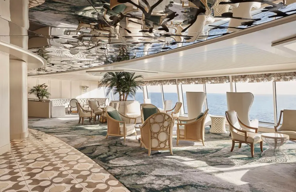 Six of the world's most inclusive luxury ocean cruise lines 1 Palm Court on Crystal Symphony