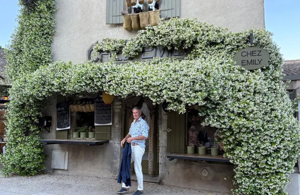 What Australian advisors can learn about US luxury trends from America’s largest travel company 3 SixP Founder Darren Wright outside Chez Emily Fromagerie in Eygalières, Provence, France. US luxury travel trends Image: Supplied