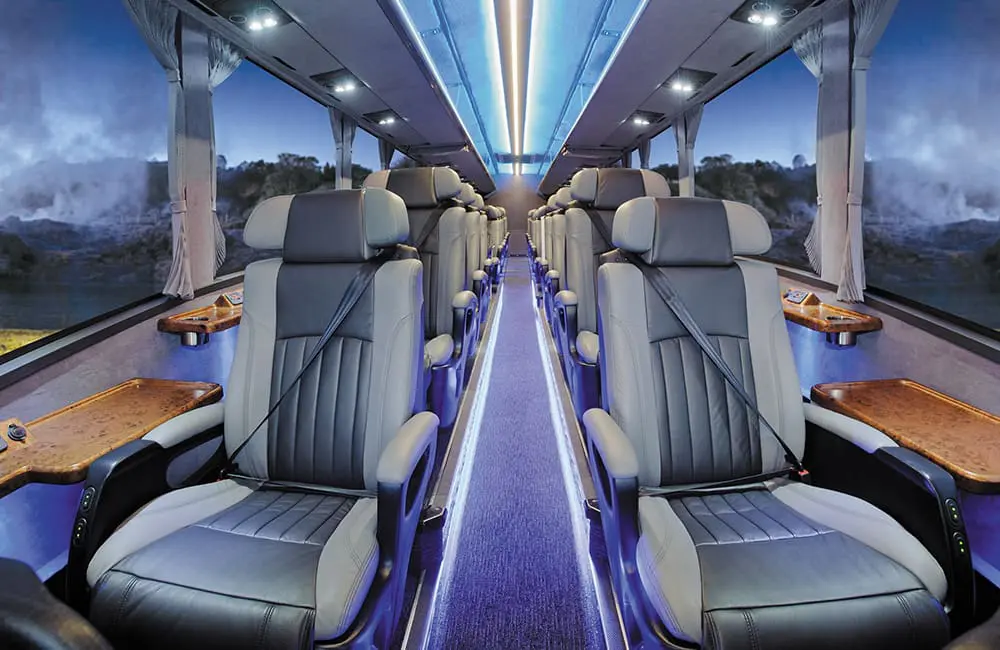 Journey Beyond makes first international move with NZ’s Grand Pacific Tours purchase 3 Seating on Grand Pacific Tours' business-class Ultimate Coaches.