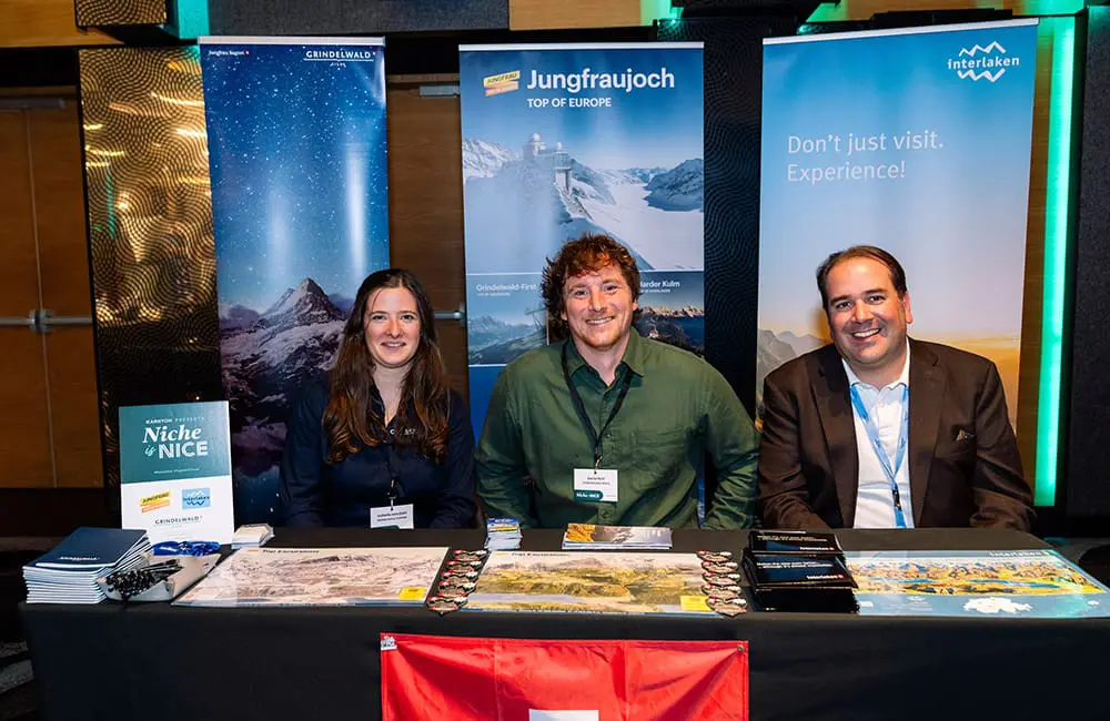 Brisbane sets the pace for Niche is Nice 2025 boutique travel roadshow 8 The gang from Interlaken/Jungfrau Railways at Niche is Nice 2025.