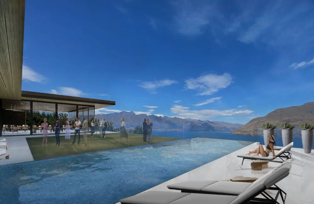 NZ$130 million resort set to redefine luxury hospitality in Queenstown 3 Noctis by Kamana poolside