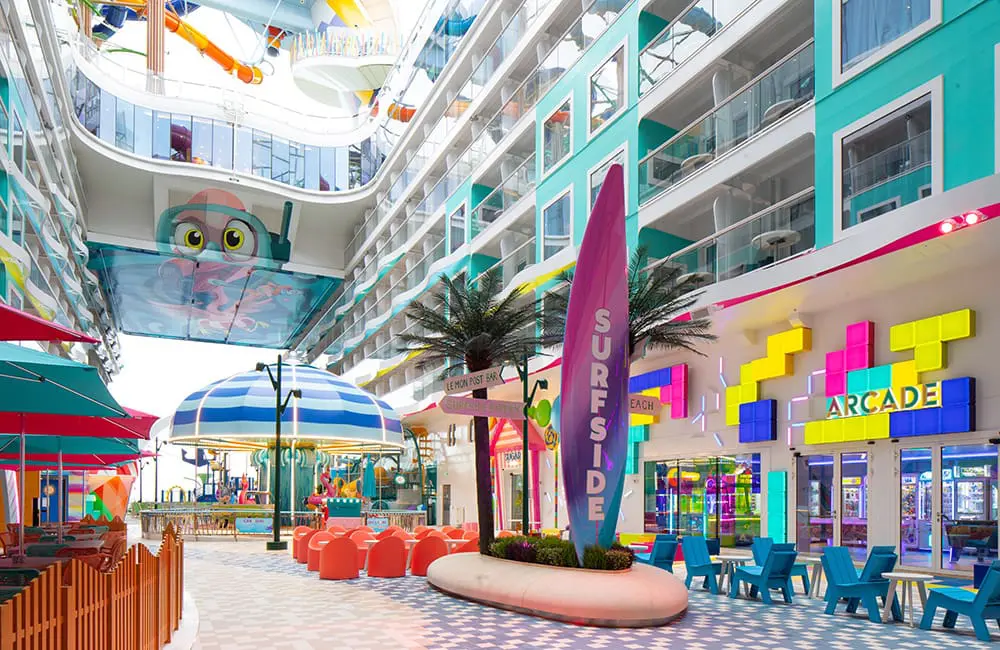Star power: Royal Caribbean names its brightest star yet in out-of-this-world celebration 2 The new Surfside neighbourhood on Star of the Seas is designed for families with young kids.