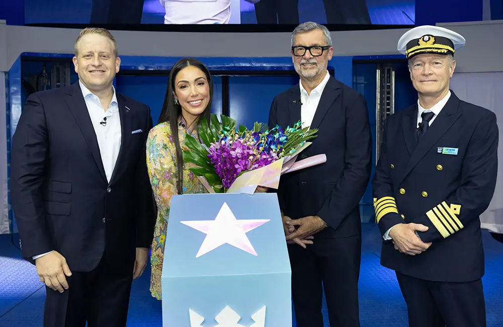 Star power: Royal Caribbean names its brightest star yet in out-of-this-world celebration