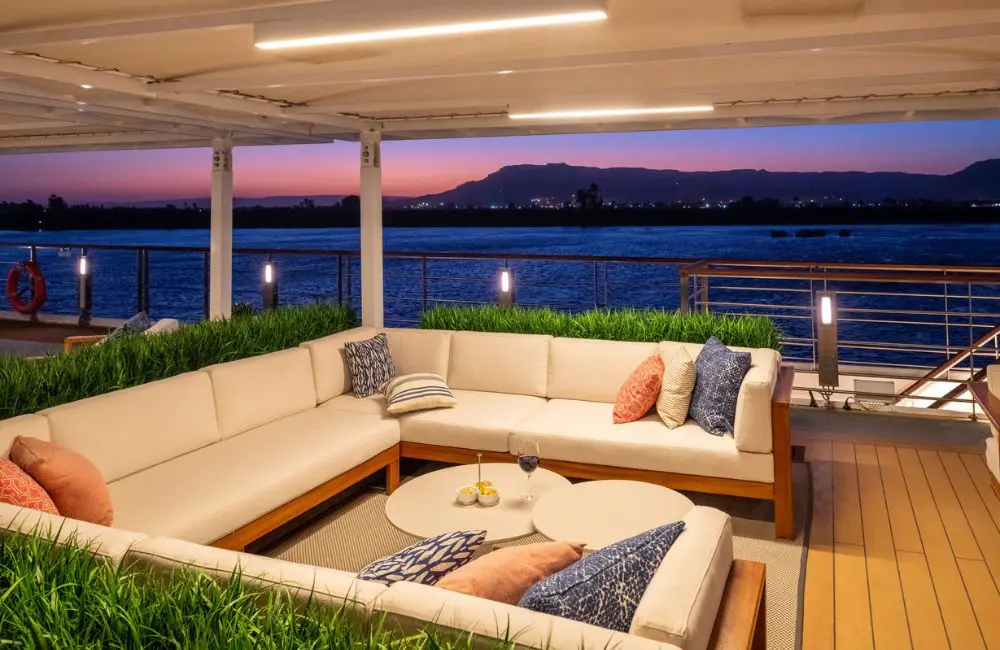 The Sun Deck on Viking's Egyptian riverboats
