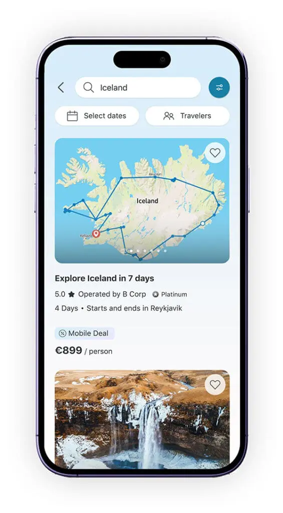 TourRadar app – RISE fund