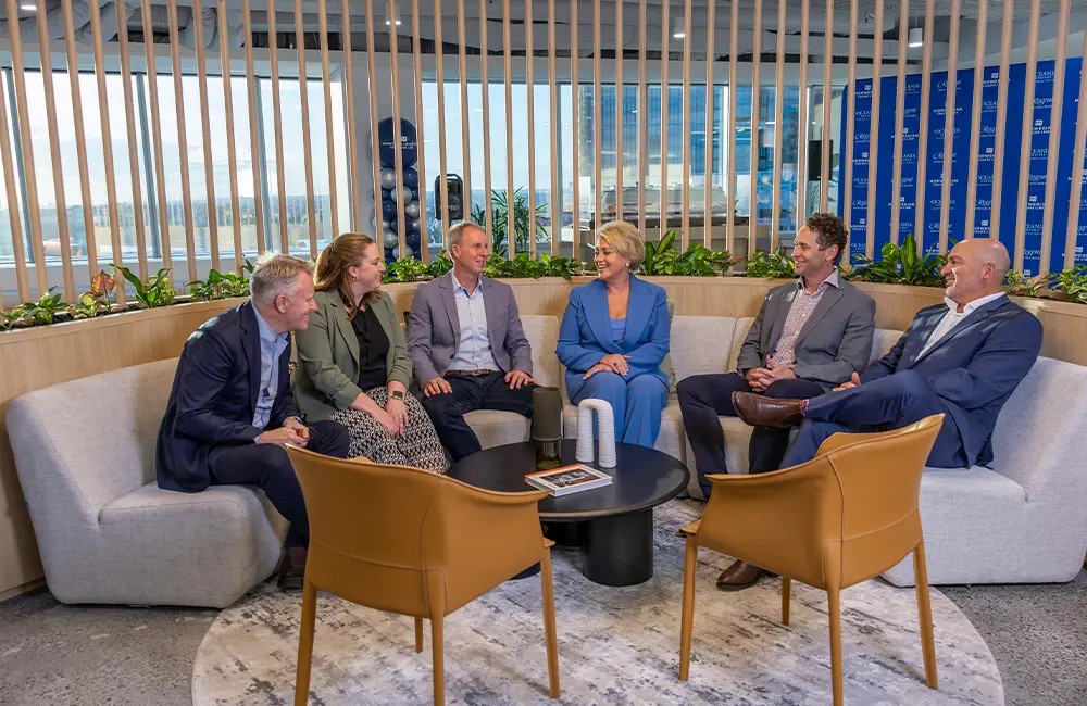 Norwegian Cruise Line Holdings celebrates decade in Australia with new Sydney HQ 1 The NCLH Executive team in the new office reception area. Norwegian Cruise Lines