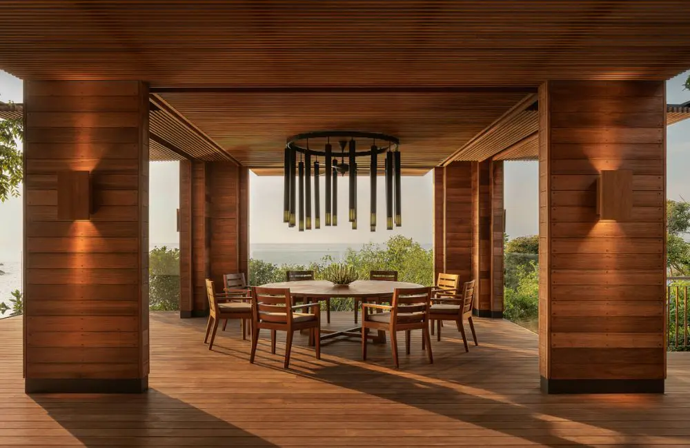 Aman opens Vietnam residence with its own beach and private spa house 2 Amanoi Ocean Pool Residence outdoor dining area