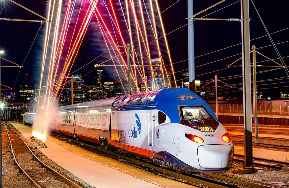 Boston to DC halved: Amtrak’s high-speed Acela trains put East Coast USA travel on fast track 1 Amtrak NextGen Acela train launch at night