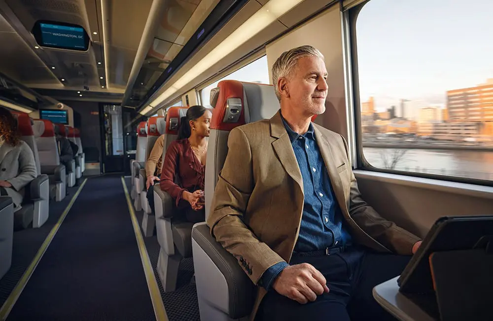 Boston to DC halved: Amtrak’s high-speed Acela trains put East Coast USA travel on fast track 2 First Class single seat option on Amtrak NextGen Acela