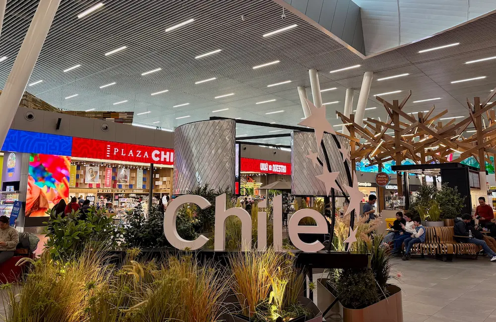 Santiago Airport.
Chile