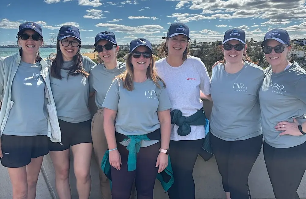 Walking to end human trafficking: Travel industry steps up for Blue Dragon 2 Yvette and PIPandCO Travel - Blue Dragon