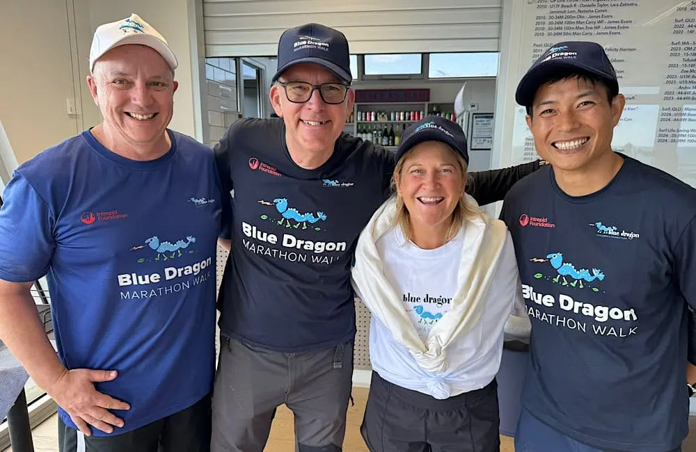 Walking to end human trafficking: Travel industry steps up for Blue Dragon 9 Lorna with Blue Dragon CEO Vi Do on the far right