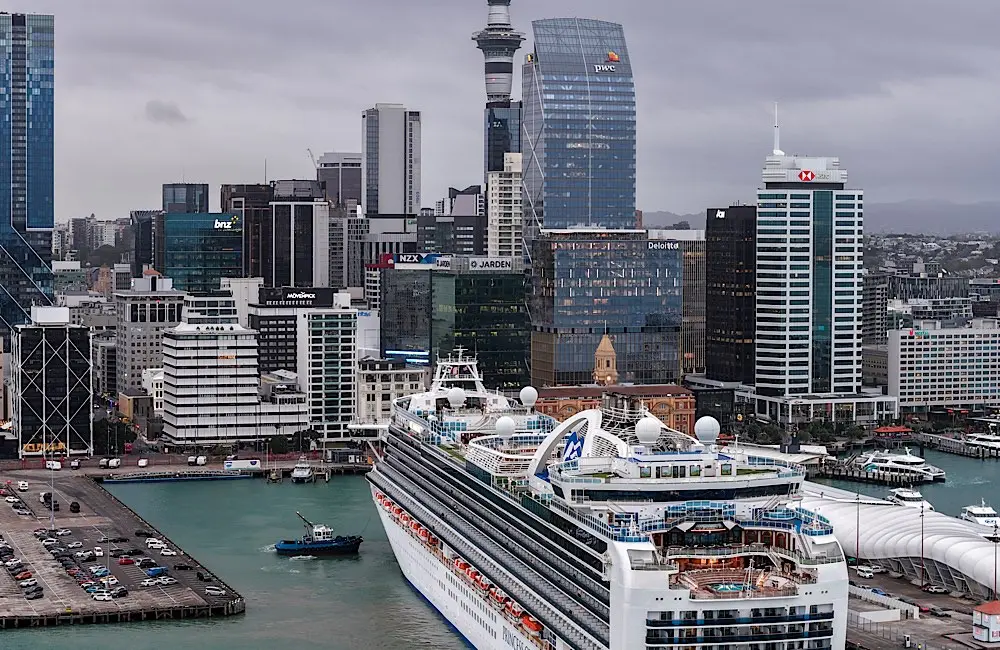 Crown Princess signals official start of New Zealand cruise season