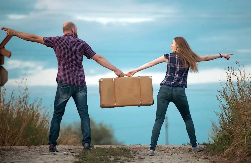 Disagreements over money, plans and pace of travel can feel like a tug of war — luggage included.