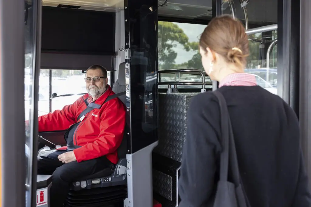 Sydney Airport welcomes SkyBus, the red buses synonymous with Melbourne 1 SkyBus launches in Sydney today. (Image James Thomas/The Photo Pitch).