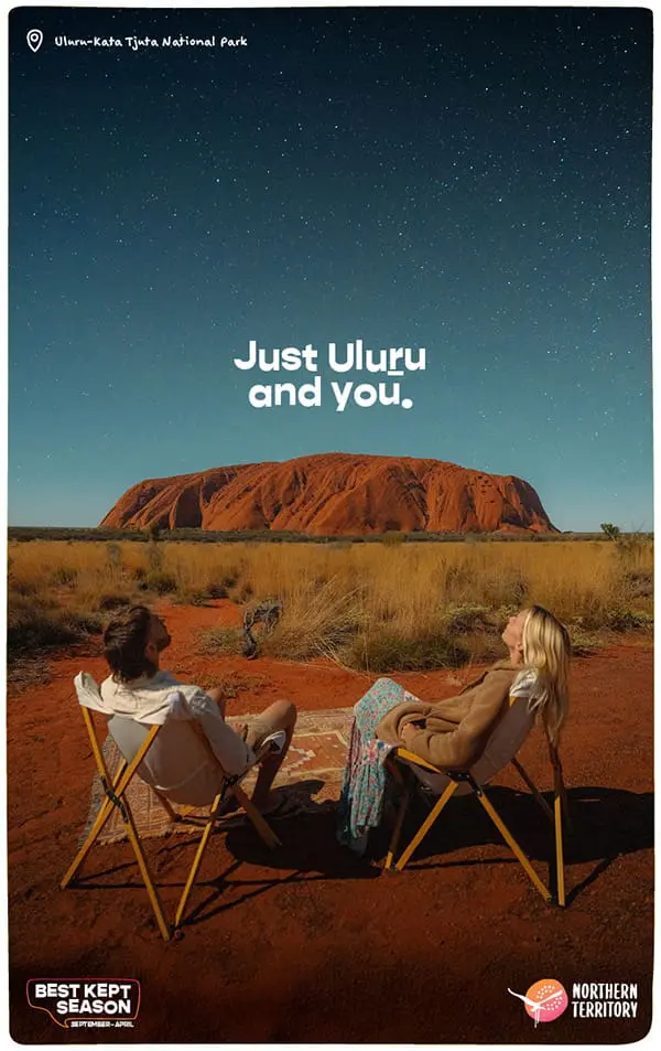 Best-kept season? Tourism NT invites travellers to explore off-peak in latest national campaign 1 Tourism NT's 'Best Kept Season' OOH advertising.