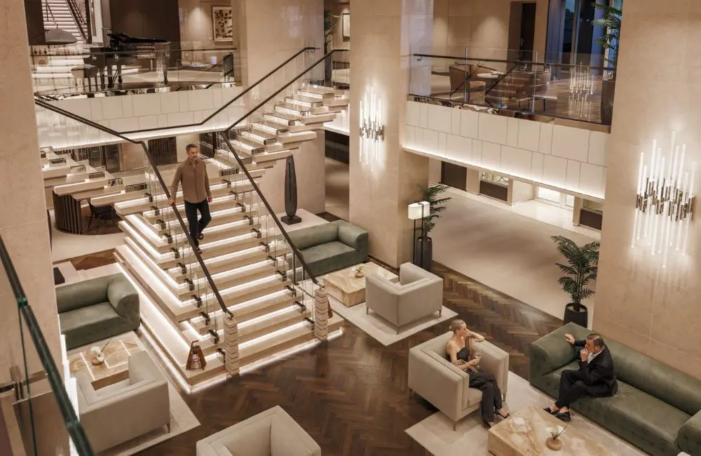 Explora Journeys to launch new ship and make debut in Asia in 2027 1 The lobby of the new ship