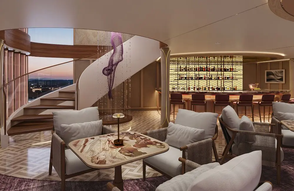 The lounge onboard Celebrity Cruises' new river ships