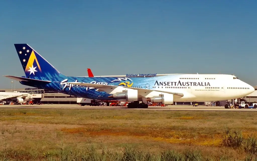 Milestone moment: Brisbane Airport International Terminal celebrates 30 years today 3 An Ansett 747 at BNE.