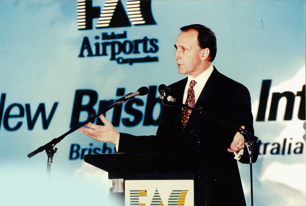 Milestone moment: Brisbane Airport International Terminal celebrates 30 years today 1 The new Brisbane Airport terminal was opened by Australian PM Paul Keating.