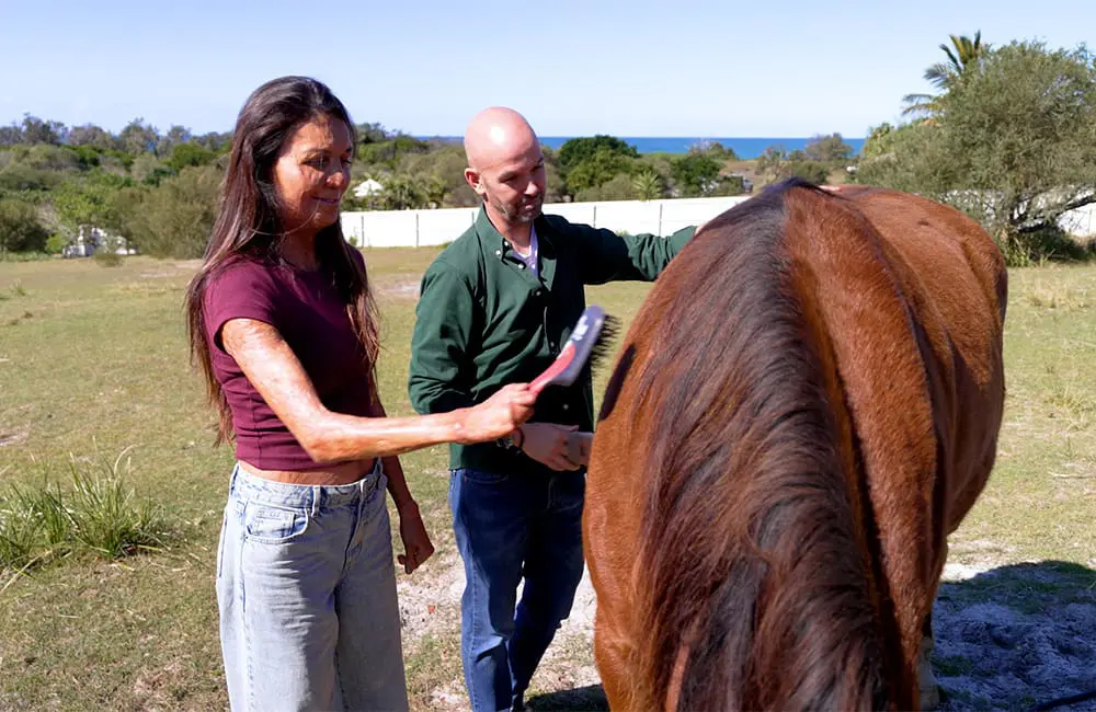 Australia named top global wellness destination: Here’s how agents can ride the $29B wellness wave 2 Turia Pitt tries equine therapy at Byron Bay's Sugar Beach Ranch.
