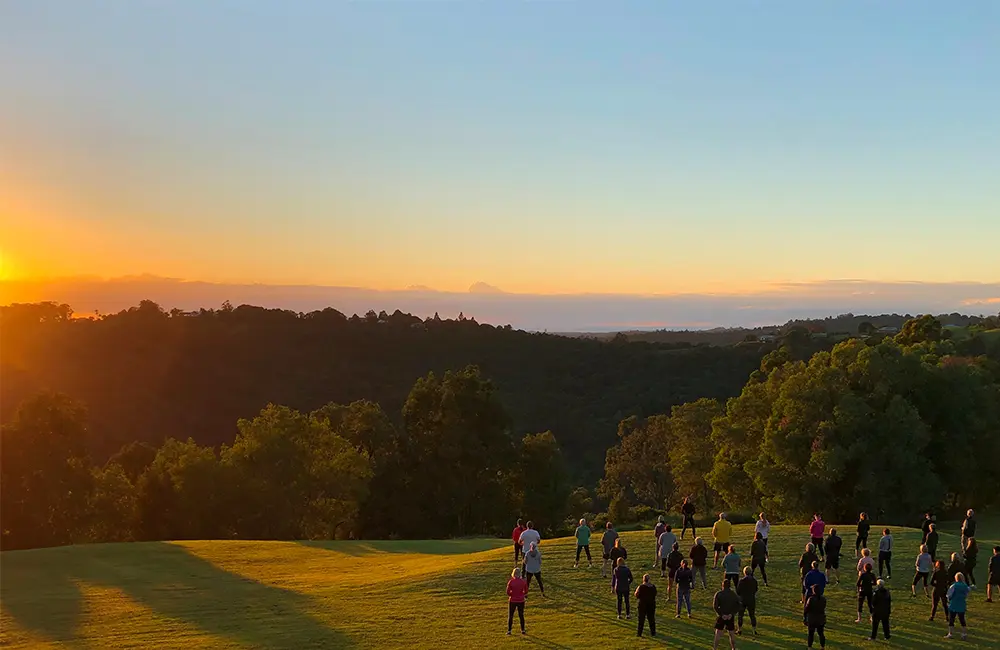 “It’s a decision detox”: Matt Du Bois on how Gwinganna Lifestyle Retreat found its rhythm and loyal following 1 Gwinganna Qigong sunrise