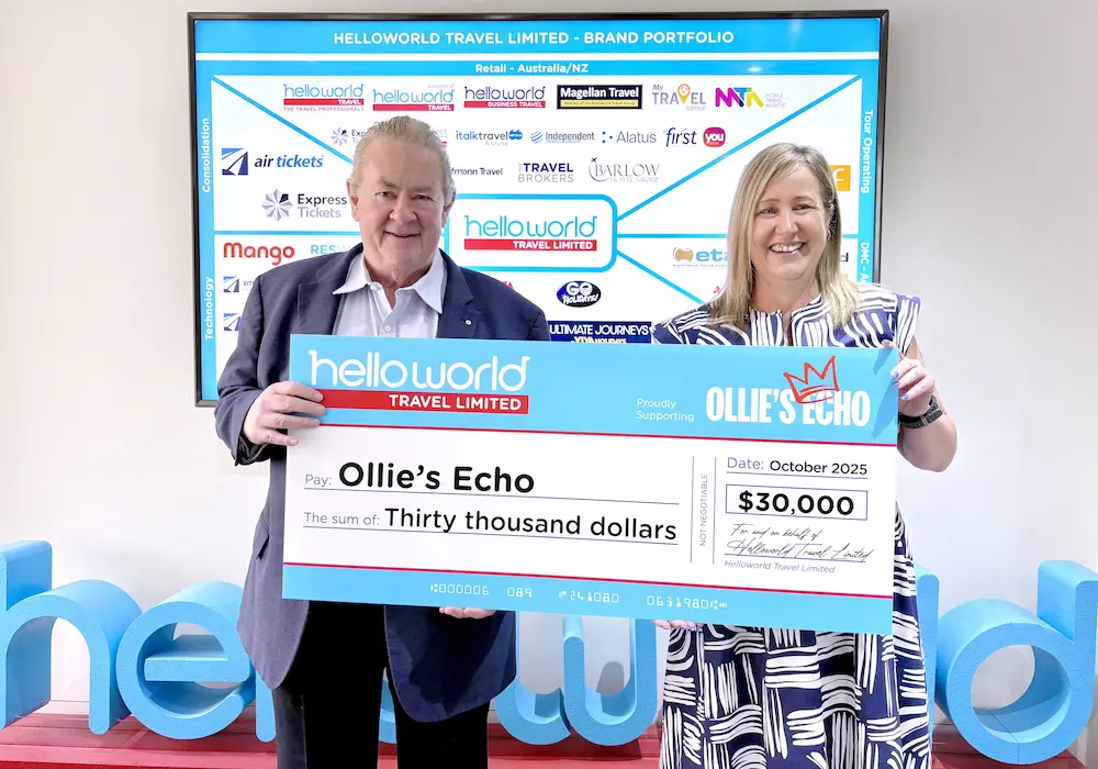 Helloworld backs Ollie’s Echo in support of youth mental health as first Platinum Corporate partner