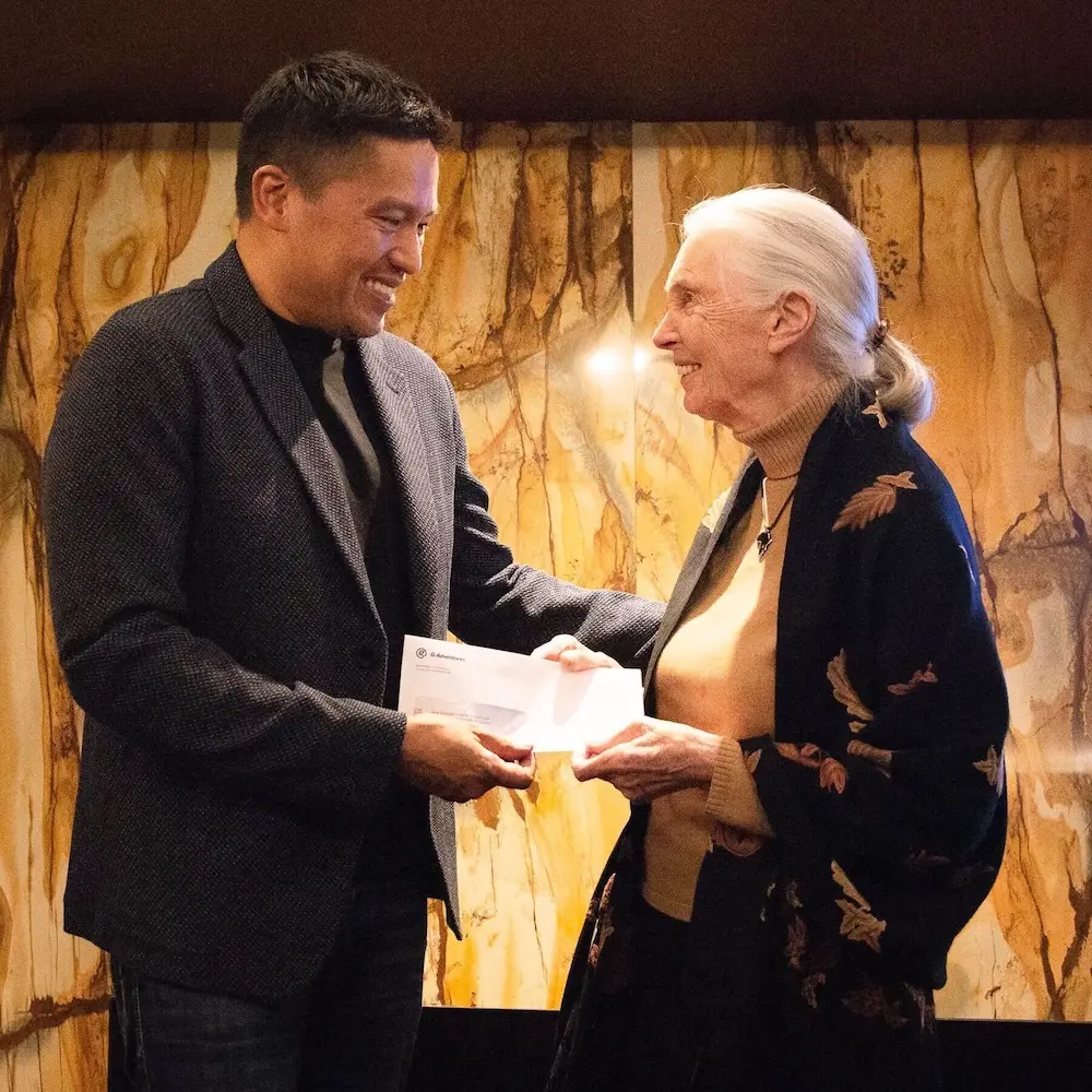 GX Jordan 2025: G Adventures marks 35 years as Jane Goodall inspires one last time 6 Poon Tip and Goodall.