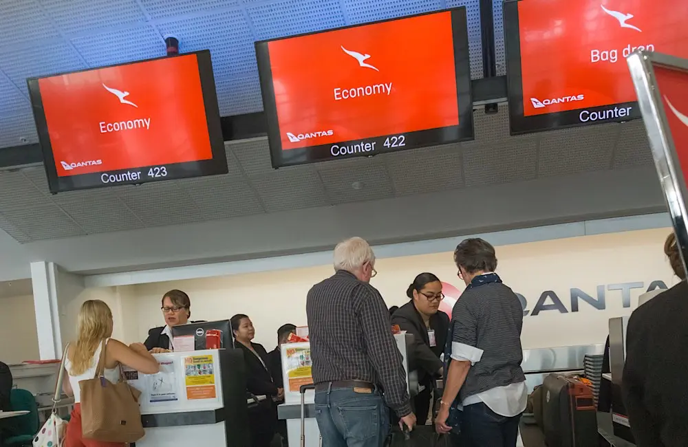 Karryon Top 10 stories of the week: Catch up on our most-wanted: Oct 17 6 Qantas service counters at an Australian airport. The airline continues to work with authorities following a July cyber incident involving customer data.