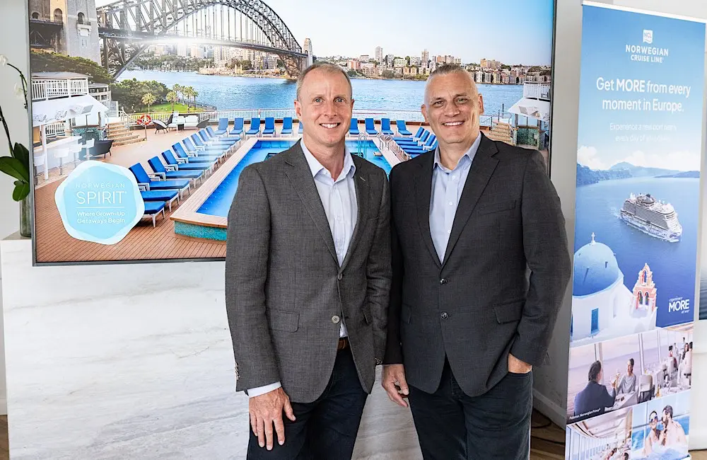 Cruise lines are flipping inflation into a selling point; here’s how NCL says to sell value 1 Ben Angell, VP & Managing Director NCL APAC with Jason Krimmel, Chief International Sales and Marketing Officer