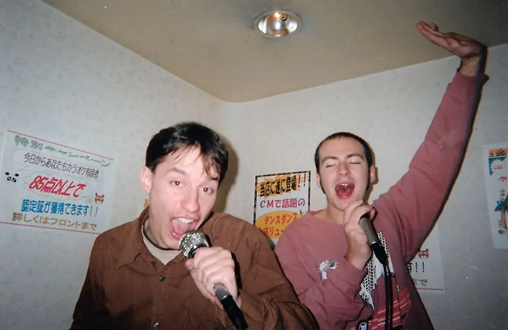£10,000 Poms from Bristol to Brisbane: Inside Travel Group celebrates 25 years, expanding in Asia sustainably 3 Inside Travel Group fouders Simon King & Alastair Donnelly do Christmas Karaoke in Japan.