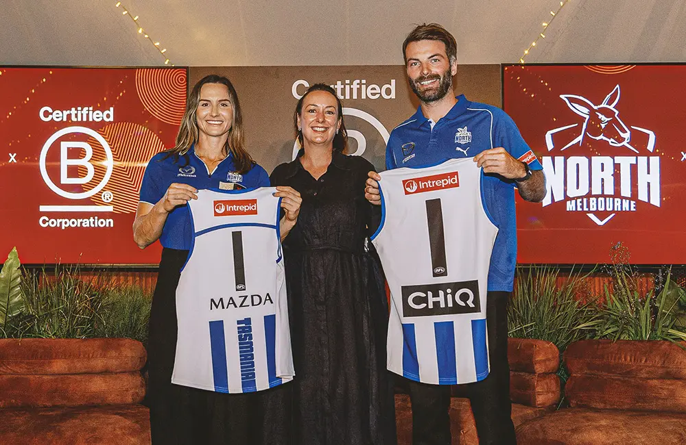 Kicking sustainable goals: Intrepid Travel plays on as North Melbourne club partner for two more years