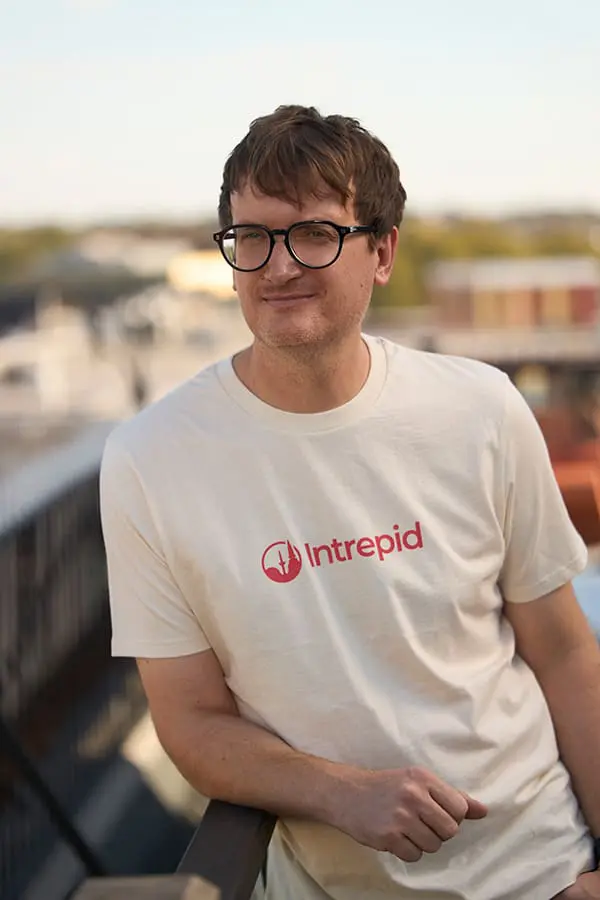 Movers + Shakers: Intrepid Travel names Richard Wise as its first Tailor-Made GM 3 Intrepid Travel General Manager, Tailor-Made Richard Wise in logo t-shirt.
