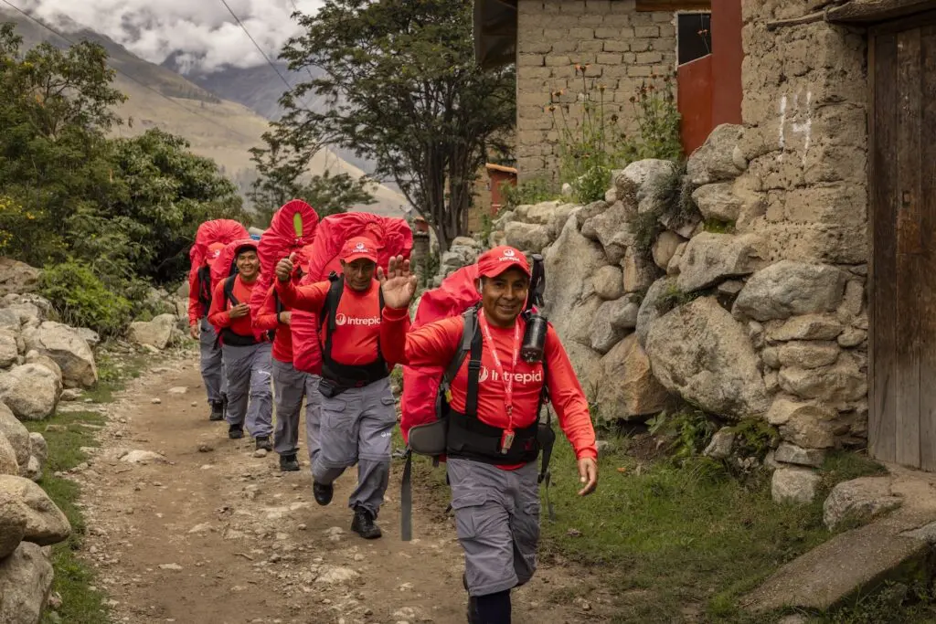 The Intrepid Foundation hits $20M milestone in global giving 1 Intrepid Travel porters in Peru, Cusco
