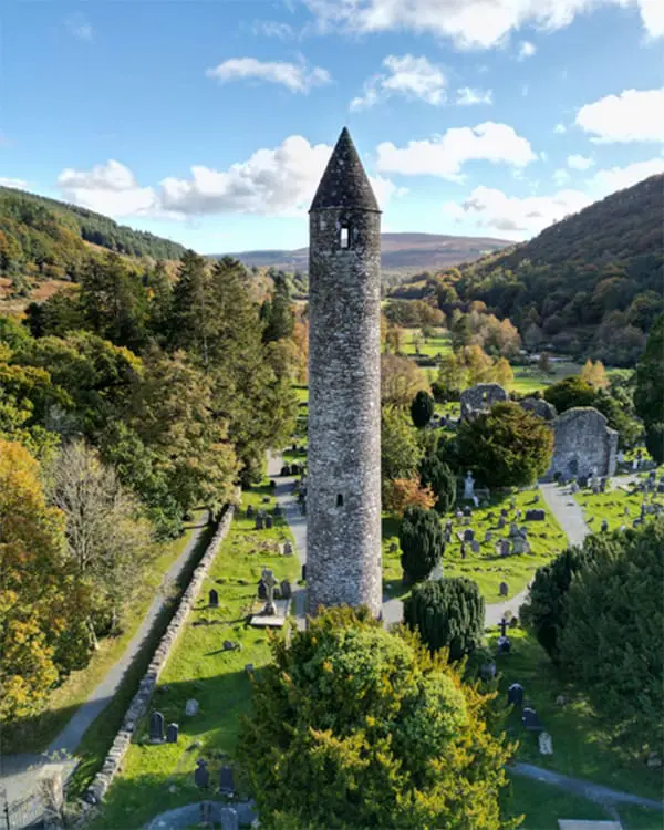 Craic into Infinity Holidays x Tourism Ireland’s latest campaign & win an all-inclusive Eire trip! 3 Glendalough Monastic Site in County Wicklow, Ireland.