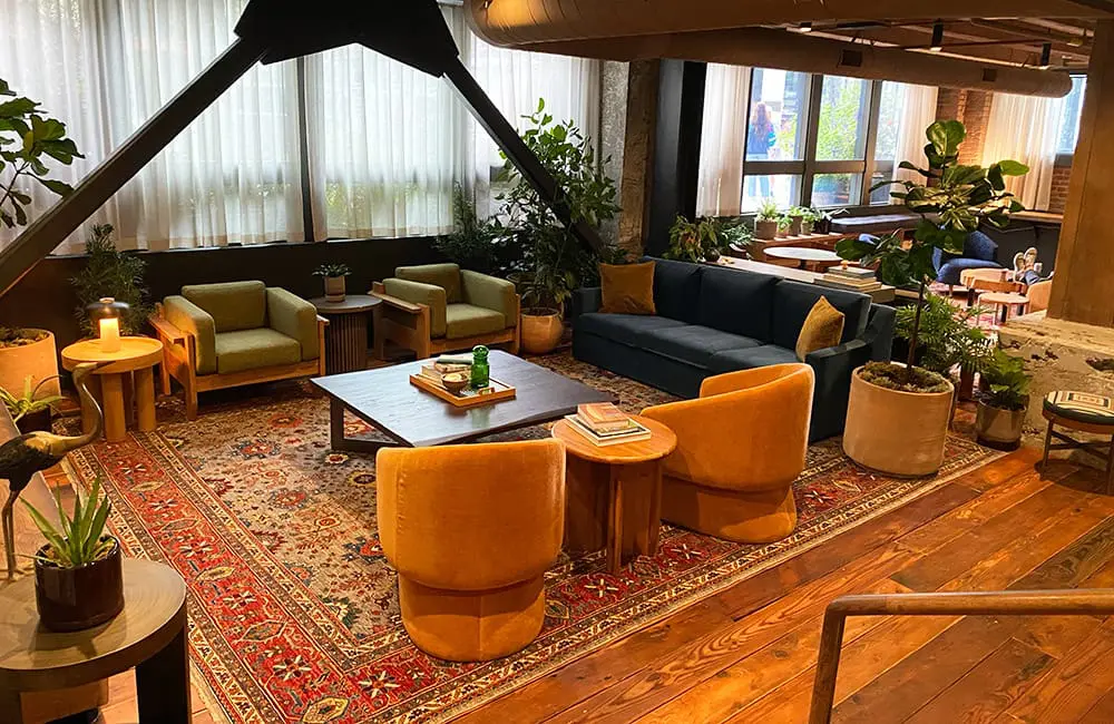 Hotel review: Downtown style meets sustainable lifestyle at Populus Seattle 16 The Library area at Populus Seattle. Image: Cassie Tannenberg