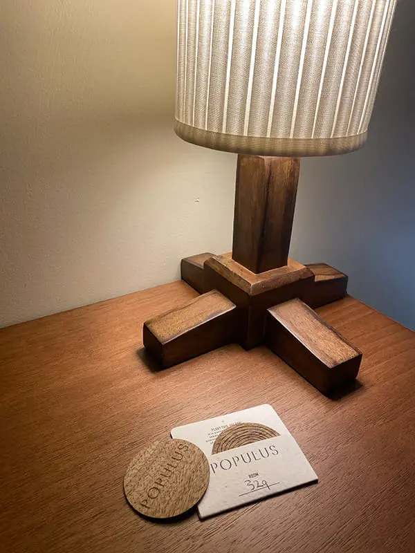 Hotel review: Downtown style meets sustainable lifestyle at Populus Seattle 6 Eco details include the Populus Seattle room key. Image: Cassie Tannenberg