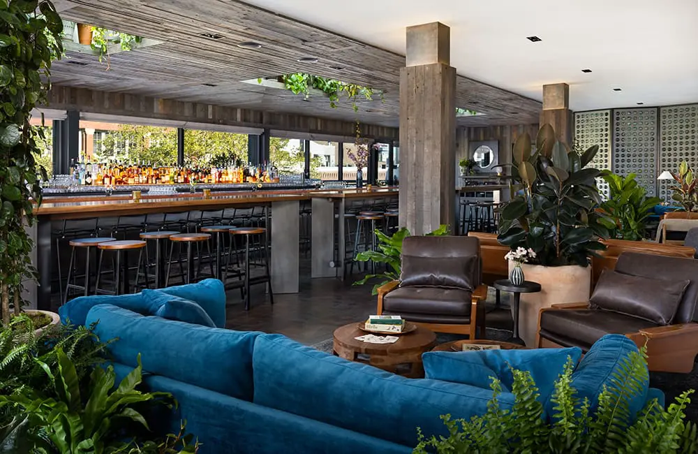 Hotel review: Downtown style meets sustainable lifestyle at Populus Seattle 14 Firn interior lounge area. Image: Ric Stovall