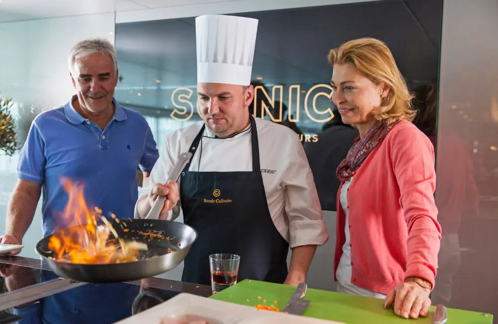 CLIA Cruise Month 2025: The latest in luxury river cruising in Europe 5 Scenic cooking class onboard Scenic Sapphire and Scenic Diamond