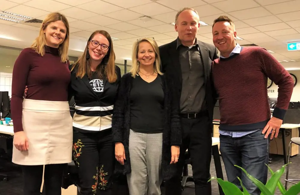 Movers + Shakers: Evolution Travel Collective adds new National Account Manager & introduces specialist service 2 ETC Co-Founder & Managing Director Ingrid Berthelsen (second from left) and National Account Manager Peter Topping (second from right) at TIME event.